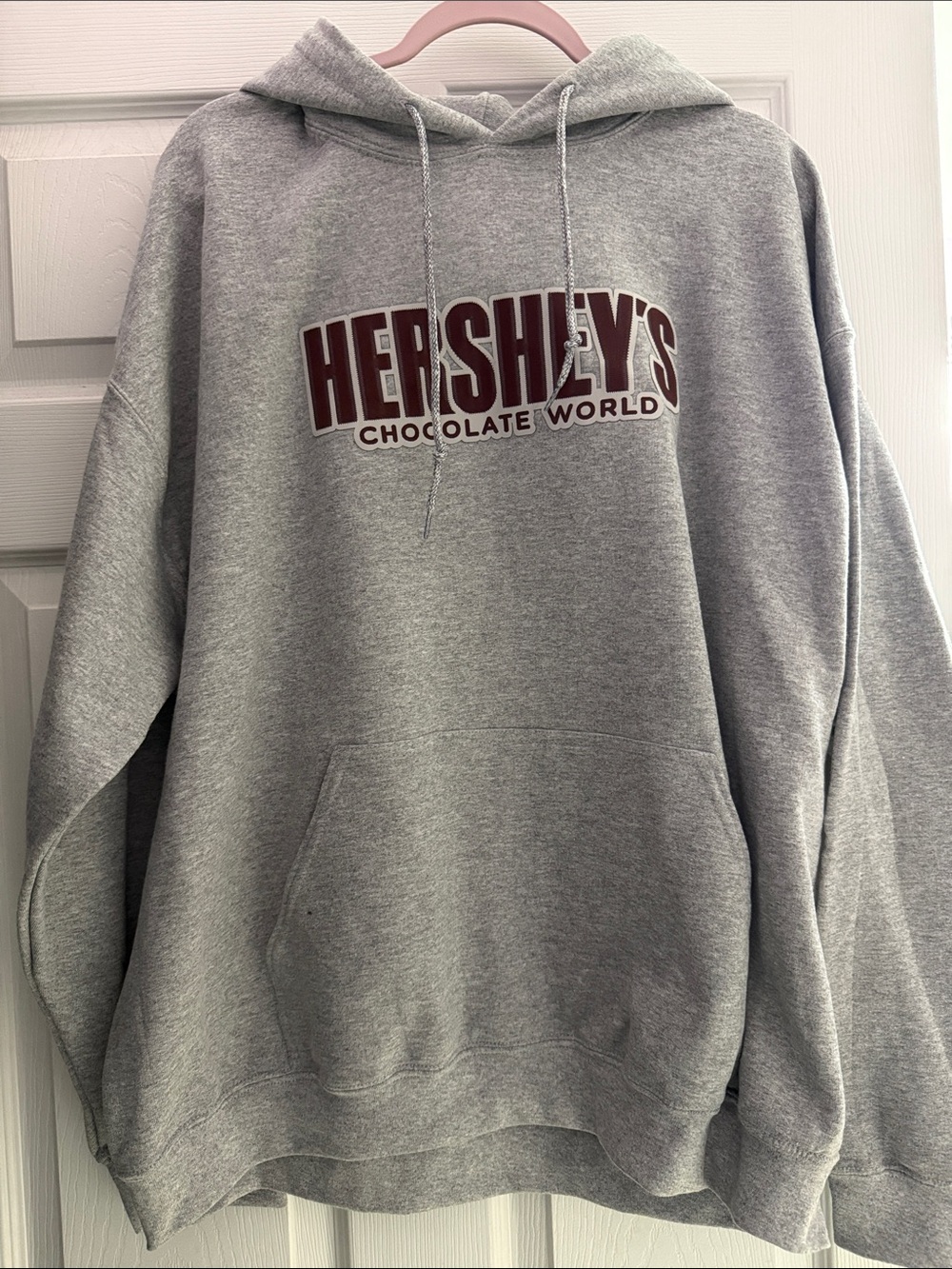 Hershey’s Chocolate Gray Logo Hoodie Sweatshirt - Men
